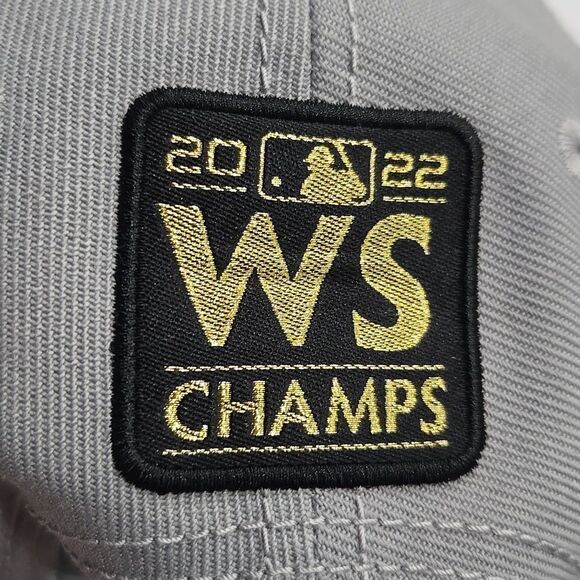 New Era Houston Astros Snapback Hat Gray 2022 World Series Champions 9Forty - Picture 7 of 15